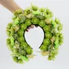 Grampo de Cabelo com Flor Artificial L04 Estilo Étnico Faixa de Cabeça com Flor de Seda Guirlanda para Fotos Acessório de Cabelo Adereço de Performance Flor Artificial