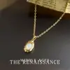 Collar Retro de Concha Genuina Estilo Francés Vintage, Cadena para Suéter de Lujo Ligero Elegante y de Alta Gama