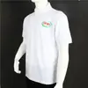 Overol de trabajo publicitario de la fábrica de helados Yili, cuello de solapa tipo polo, logo estampado, camiseta con estampado, prenda de manga corta