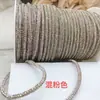 Pedras de Strass para Sapatos, Pedras de Strass para Roupas, Tubos Redondos, Acessórios para Joias DIY, Materiais Auxiliares do Fabricante, Tubos de Borracha, Totalmente Feito à Mão, 6 Fileiras