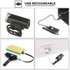 Faro delantero para bicicleta de montaña 2255, luz trasera para conducción nocturna, recargable vía USB, lámpara de iluminación brillante, lámpara para equipo de conducción, linterna