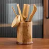 Cerimônia do Chá Seis Cavalheiros Conjunto de Bambu Combinação Conjunto de Chá Kung Fu Chinês Peças de Reposição 6 Peças Prendedores de Chá de Bambu Domésticos Novo Estilo