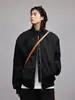 Chaqueta de Algodón Estilo Béisbol con Cuello Alto y Parches Desestructurados para Hombre, Abrigo de Algodón Grueso Cálido a Prueba de Frío para Invierno, Ropa de Abrigo Americana de Longitud Media de Moda