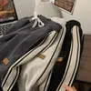 Calças de moletom grossas com veludo para outono e inverno, calças de veludo cotelê, calças esportivas da moda masculinas, retas, largas, casuais americanas