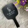 Espejo de Maquillaje de Salón de Belleza de Mano, Espejo de Mango Semi para Tatuajes, Espejo Portátil de Mano para Peluquería, Espejo Dental