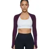 Chaleco Deportivo para Mujer, Ropa Exterior de Manga Larga, Protección Solar, Ajustado, Chal Cardigan Deportivo para Fitness Yoga