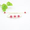 Directo de fábrica flor real flor de cinco pétalos pulsera de narcisos pulsera de cuentas de vidrio de flor de cerezo joyería de lugar escénico mercado nocturno femenina