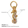 Ticai Novo Estilo Europeu e Americano Cavalo-marinho e Tartaruga Incrustados com Strass Pingente Estilo Oceano Concha do Mar Pingente DIY Golfinho Joias