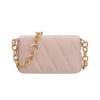 Bolsa Transversal 2025 Nova Bolsa de Mão com Corrente Quadrada Pequena Textura Personalidade Cor Sólida Moda Simples Versátil Bolsa de Ombro