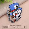Según bordado capítulo de bordado por computadora tela con bordado de calavera linda pegatinas para ropa logo decorativo estilo punk parche bandera pirata barco