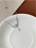 Collar con Borla de Galaxia y Universo de Plata de Ley 925 Diseño Ins Cadena para Clavícula Accesorio de Plata para Usar en Verano Lujo Ligero Estilo de Nicho