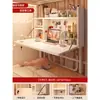 Mesa de Cama Mesa de Computadora Colgante Dormitorio Universitario Artefacto Plegable Escritorio Litera Superior Mesa de Estudio Litera Inferior