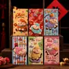 Envelopes Vermelhos de Ano Novo do Carneiro 2027, Envelopes de Dinheiro de Ano Novo Fofos de Desenho Animado com Bordado de Imitação, Pacote Vermelho do Festival da Primavera