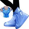 Capa de Sapato Impermeável Espessada Resistente ao Desgaste Transparente Descartável para Exterior Antiderrapante Galochas Fábrica Dia de Neve Capa de Sapato de Chuva Alta para Homens e Mulheres