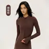 Chaqueta Deportiva de Terciopelo Grueso para Mujer Otoño e Invierno, Calor Aislante Espesado, Chaqueta de Fitness, Cuello Alto, Cintura Ajustada, Adelgazante, Manga Larga Ropa de Yoga