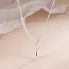 Collar de perlas con forma de gota de agua y gancho de una sola palabra, temperamento suave y sencillo, diseño de nicho femenino, luz avanzada, cadena de clavícula de lujo para uso diario.