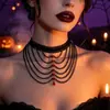 Grande Coleção de Halloween Gota de Sangue Escura Fantasma Gritando Colar Engraçado Aranha Criativa Fantasma Olho de Sangue Corrente para Clavícula