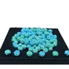 Turquesa magnesita flor de quatro lados contas soltas com contas espaçadoras com contas texto brincar DIY suporte atacado