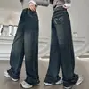 Jeans para Niña Primavera y Otoño 2025 Estilo Nuevo Pantalones para Niños Pantalones de Pierna Ancha para Niños Mayores Otoño Rectos Sueltos Largos