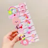 Faixa de Cabeça de Verão Desenho Animado Acessórios de Cabelo para Crianças Grampo de Cabelo Fofo Pequena Flor Grampo de Cabelo para Bebê Acessório de Cabeça de Princesa Menina Pequena Elástico