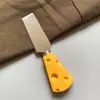 Cuchillo y Tenedor Cuchara para Queso Fruta Creativo Lindo Vajilla para Comida Occidental Cuchillo para Untar Mantequilla Tostada Mermelada Tenedor Pequeño