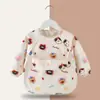 Bata impermeable y resistente a las manchas para niños y niñas, babero de pintura para niños, ropa protectora de primavera y otoño para niños