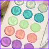Nuevas Pegatinas de Sello de Cera Aurora, Pegatinas de Sello de Cera Polarizadas Coloridas, Personalizables con Logo
