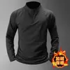 Camiseta Esportiva Masculina de Manga Longa para Fitness, Solta, Secagem Rápida, Meio Zíper, Estilo Americano, para Corrida, Treinamento de Basquete, Outono/Inverno