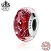 Evele Monopoly Transfronterizo Rojo Caliente S925 Plata de Ley Cuentas de Cristal de Corte Fino Accesorios Y SCZ032