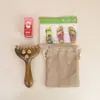 Sándalo Verde, Sándalo Morado, Masajeador Brass Beauty, Raspador para Piernas, Masajeador de Espalda, Cepillo Universal Meridian para Todo el Cuerpo
