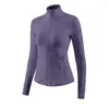 Traje deportivo conjunto de yoga con cuello alto, chaqueta de manga larga con cremallera, pantalones de tiburón de cintura alta, ropa transpirable de secado rápido para correr, fitness y entrenamiento