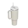 Copo de Carro Transfronteiriço de 40oz Segunda Geração com Alça, Copo Térmico com Canudo de Aço Inoxidável 304, Copo de Gelo de Grande Capacidade para Uso no Carro