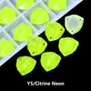 Rinestones Neón Cosidos a Mano Triángulo Gordo Piedras Biseladas Cosidas a Mano Accesorios de Rinestones Fluorescentes Ropa DIY Accesorios para Vestidos de Boda Decoraciones