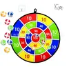 Tablero de Dardos de Bola Pegajosa de 74 cm para Niños Juguete Juego al Aire Libre para Padres e Hijos Almacenamiento Plegable Tela de Lanzamiento para Objetivo