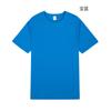 Camiseta de cuello redondo, manga corta, color liso, con transferencia de calor en blanco, para hombres y mujeres, para niños, fabricantes de ropa para niños al aire libre con personalidad, venta al por mayor