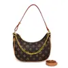 Bolso de Hombro Estilo Nuevo de Primavera, Bolso de Axila Retro de Estampado de Gama Alta, Bolso de Mano Versátil de Moda Nicho Cruzado al Hombro