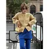 Suéter cardigan de tricô grosso com zíper duplo, estilo tweed retrô com trança, para mulheres, outono e inverno, casual, de alta qualidade, modelagem solta