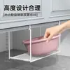 Estante para lavabo de gabinete de baño, estante de almacenamiento para lavabo, varios artículos útiles, estante para lavabo de baño, estante colgante inferior
