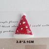 Serie navideña Calcetines de Papá Noel accesorios de resina de muñeco de nieve materiales de decoración navideña para funda de teléfono DIY accesorios para el cabello