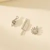 Acessórios para Joias Semi-Acabados Atacado Materiais Metal Zircônia Incrustada Pingentes Geométricos Pingentes para Colar Pulseira Brincos DIY