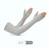 Manga de protección solar de verano para mujer, para conducción al aire libre, protección UV, elástica, larga, transpirable, manga de protección para el brazo, manga de hielo