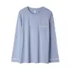 Algodón viscosa algodón marca pijamas hombre verano manga larga cárdigan top holgado XXXXL talla extra se puede usar afuera RC