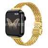 Adecuado para Apple Iwatch11 Representante con Apple Watch Cintura Pequeña Malla en Forma de V Correa de Reloj de Acero Inoxidable