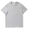 Camisetas Blancas de Algodón Puro con Cuello Redondo y Manga Corta para Hombres y Mujeres con Impresión de Logo, Camisas Publicitarias Culturales, Comercio Exterior Transfronterizo