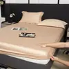 Lençol de Canto 100% Algodão Puro de Fibra Longa Xinjiang 2026 Peça Única Cobertor de Cama 100% Algodão Cetim Conjunto de Três Peças Lençol de Cama Antiderrapante