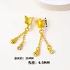 Colgante de calabaza con borla dorada chapada en cobre, pulsera DIY, collar, joyería, accesorios, accesorios para horquilla estilo chino cheongsam