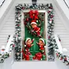 Nova cortina de porta transfronteiriça para decoração de festa de Natal, banner de porta, bandeira pendurada, pano pendurado, bandeira, capa de porta, adereço, bandeira de atmosfera