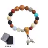 Pulsera de Semillas de Bodhi Luna y Estrella Benmingnian Sosteniendo 18 Semillas Sonido de Sacudida de la Montaña Lingyin Misma Sección 18 Semillas para Regalos de Hombres y Mujeres
