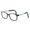 Montura de Gafas de Silicona para Niños Patillas Elásticas de Silicona Gafas de Montura Pequeña Se Pueden Equipar con Gafas para Miopía Danyang Venta al por Mayor 5875