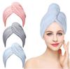 Gorro de Secado para Cabello de Terciopelo Coral Sencillo de una Capa Transfronterizo Puede Empaquetarse y Etiquetarse Individualmente, Turbante Absorbente y de Secado Rápido